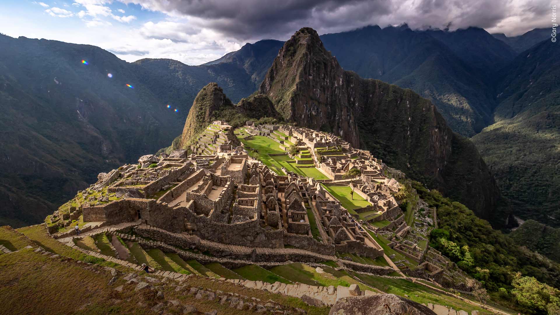 Panoramic view of Machupicchu.