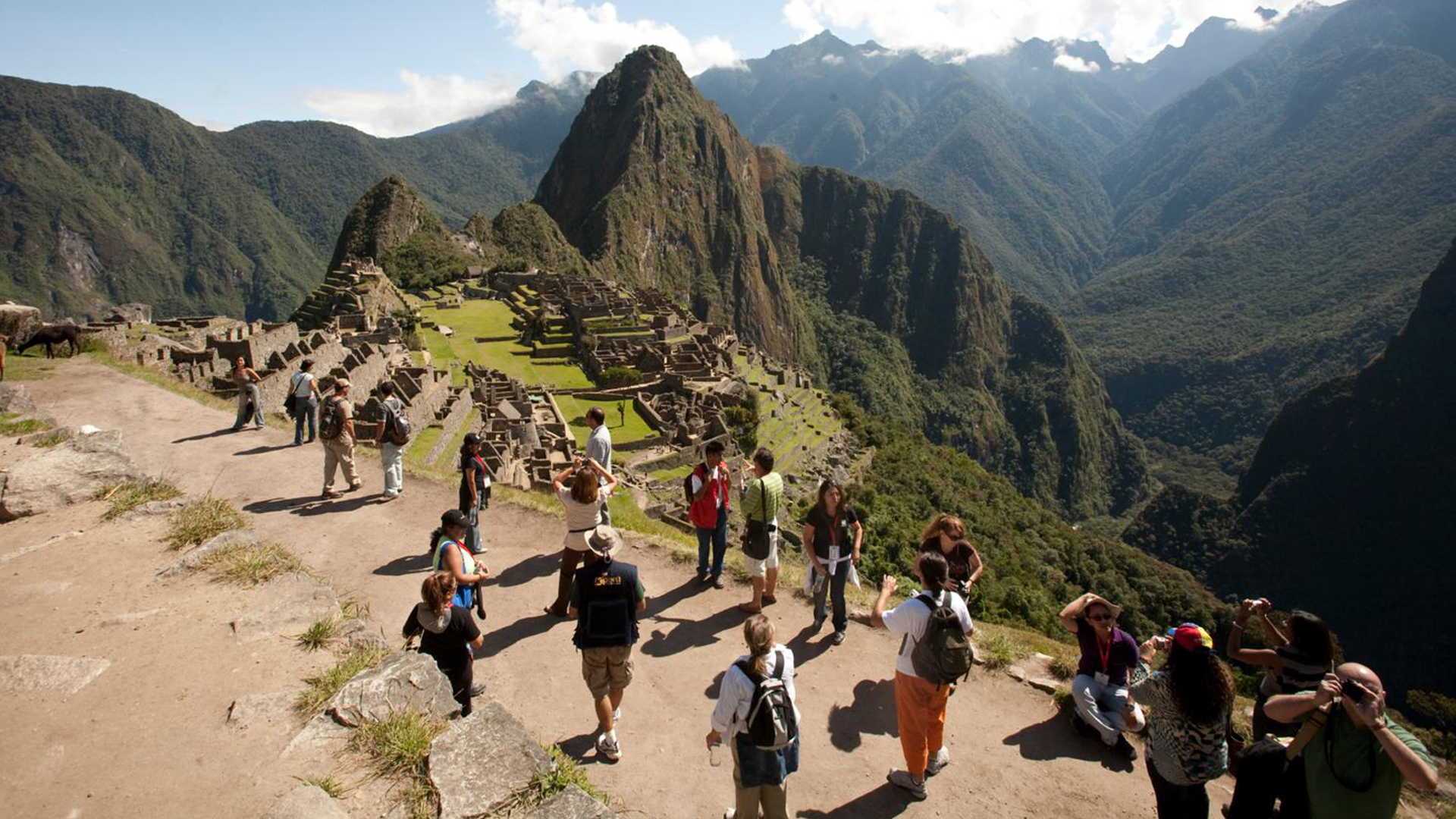 Turistas en Machu Picchu, Cusco