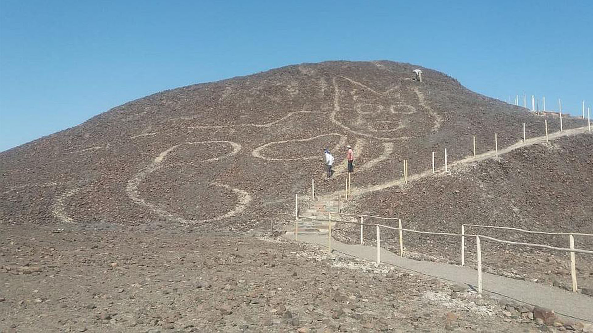 Geoglifo de felino en Nasca